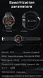 Смарт-годинник Hardy AK82 AMOLED, дзвінки, пульсометр, водозахист, 800mAh батарея, 2 ремінці - изображение 10