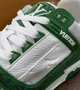 Кросівки Louis Vuitton Trainer Green Monogram Denim White 43 - изображение 2