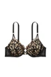 Бюстгальтер push-up Victoria's Secret 75A Чорний/Леопардовий (154893) - зображення 2