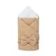Плед Twins Pastel із бантом 90*90, beige - изображение 1