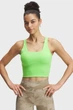 Жіночий салатовий топ Pjt Rck Fitted Bra Tank Under Armour S 1389714-362 - зображення 1