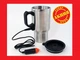 Термокружка автомобильная ELECTRIC MUG с подогревом от прикуривателя 12 В из нержавеющей стали 450 мл с поддержанием температуры для кофе и чая серебристая - изображение 3