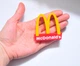 Набор мини продуктов McDonald's коробочка фаст фуд макдональдс гамбургер + эмблема для кукол MacDonald Mac big Mac cola - изображение 10