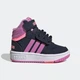 Кроссовки Adidas Kids Hoops Mid Lifestyle Legend Ink/Beam Pink/Pulse Lilac р. 9.5/26.5/17 см - изображение 1