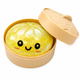 Сквиш Пельмень в коробочке Dumpling Squishy Антистресс Игрушка с Блестками 9 см - изображение 4