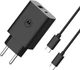 Ładowarka Motorola TurboPower 50W Dual USB-C + USB-A Black (SJMC502) - obraz 3