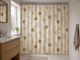 Штора для ванної тканинна Miranda Сircle beige 180*200 см - зображення 1