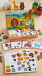 Магнитная игра пазл Tooky Toy Ферма в коробке книжке с магнитной доской карточками и фигурками - изображение 4