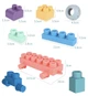 Детский мягкий конструктор Loyvin Soft Building Blocks, 80 деталей (силиконовый/резиновый конструктор) - изображение 6