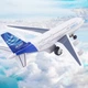 Самолет Yixuanwanju A380 игрушечный из сплава, подарок - изображение 2