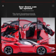 Bimeigao 1:24 Ferrari Модель SF90 сплаву іграшковий автомобіль гоночна симуляційна модель подарунок для хлопчика - зображення 11
