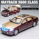 Chiyuchewan 1:24 масштаб Maybach S600 розкішний седан лита модель автомобіля іграшка подарунок для хлопчиків - зображення 2