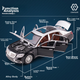 Chiyuchewan 1:24 масштаб Maybach S600 розкішний седан лита модель автомобіля іграшка подарунок для хлопчиків - зображення 3