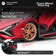 Модель автомобіля Bimeigao 1:24, Lamborghini Aventador FKP 37, реалістична іграшкова модель автомобіля зі сплаву, подарунок для хлопчиків - зображення 6