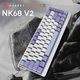 Клавиатура проводная Ajazz x NacodeX NK68 V2 Red Switch LED USB Purple-White-Blue (NK68-V2-R-PWB) - изображение 10