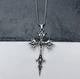 Кулон чоловічий із ланцюжком, Масивний хрест двосторонній Gothic Cross Сріблястий - изображение 4