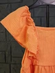 Платье для девочки C&A из жатой ткани, р. 110, персиковая - изображение 2
