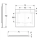 Дзеркало для ванної кімнати Geberit Option Plus Square 700x750 квадратне, з LED-підсвічуванням та антизапотіванням (502.782.14.1) - зображення 2