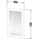 Дзеркало для ванної кімнати Duravit White Tulip 750x450 прямокутне, з LED-підсвічуванням (WT7050000000000) - зображення 2