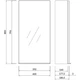 Дзеркальна шафа Cersanit Virgo 800x400 без підсвічування, сірий (S522-011) - зображення 2