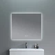 Дзеркало для ванної кімнати Qtap Taurus 800x700 прямокутне, з LED-підсвічуванням та антизапотіванням (QTTAU80070048954) - зображення 7
