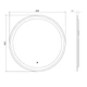 Зеркало для ванной комнаты MIRATER 800x800 круглое с LED-подсветкой - изображение 4
