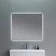 Дзеркало для ванної кімнати Qtap Taurus 800x600 прямокутне, з LED-підсвічуванням та антизапотіванням (QTTAU8006004895) - зображення 7