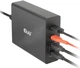 Зарядний пристрій Club 3D CAC-1906 3xUSB-C + USB-A 132W GaN PD 3.0 Чорний - зображення 2