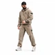 Чоловічий спортивний костюм Stone Island TR6848 бежевий плащівка жатка куртка та штани L - зображення 1