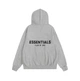 Худи Essentials Fear Of God с логотипами с двух сторон серого цвета (S). - изображение 2