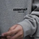 Худи Essentials Fear Of God с логотипами с двух сторон серого цвета (S). - изображение 5
