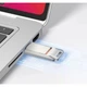 Высокоскоростная флешка HOCO UD17 64 GB с поддержкой OTG Type-C для телефона, компьютера, планшета Silver - изображение 4