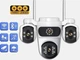 Поворотная уличная IP Wifi камера видеонаблюдения iCSee 9MP PTZ, 3 объектива, A35W - изображение 3