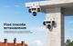 Поворотная уличная IP Wifi камера видеонаблюдения iCSee 9MP PTZ, 3 объектива, A35W - изображение 4