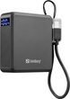 Powerbank Sandberg Nano 10000mAh PD 20W Black (5705730421341) - obraz 2
