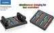 Зарядная станция DOBE для Nintendo Switch 2 Joy-Con 4 в 1 с RGB-подсветкой Уценка - изображение 6