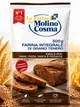 Борошно пшеничне цільнозернове інтегральне Molino Cosma Farina Integrale di Grano Tenero 500 г італійське з м’яких сортів пшениці з висівками багате на клітковину для хліба піци пасти фокачі та випічки - зображення 1