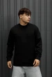 Мужской Свитшот Стаф Черный Однотонный Базовый Staff Basic Black L (402526) - изображение 1