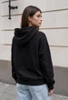 Женское Худи Стаф Черное С Логотипом Оверсайз Staff Amo Black Logo L (402619) - изображение 2