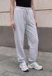 Женские спортивные штаны стаф светло-серые с логотипом Staff yo light gray logo M (402600) - изображение 4