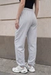 Женские спортивные штаны стаф светло-серые с логотипом Staff yo light gray logo M (402600) - изображение 5