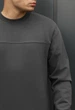 Свитшот Мужской Стаф Темно-серый Базовый Спортивный Staff Basic Dark Gray M (402654) - изображение 3
