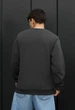 Мужской Свитшот Стаф Темно-серый Однотонный Базовый Staff Dark Gray Basic XS (402599) - изображение 2