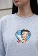 Женский Свитшот Стаф Черный Оверсайз С Надписью С Любовью Staff Zy Love Oversize M (402652) - изображение 3
