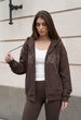 Женский худой стаф коричневый оверсайз с логотипом Staff brown logo oversize M-L (402549) - изображение 4