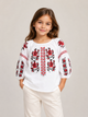 Вышиванка для девочки 5-9 лет белая с вышивкой (Q6198) 116 - изображение 1