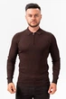 Джемпер-поло из трикотажа K.O.R 35166-2 Коричневый (№3000 coffee) 2XL - изображение 1