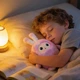 Розовая Интерактивная плюшевая игрушка с ИИ с голосовым управлением и LED глазами - изображение 3