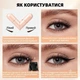 Водостійка підводка-штамп для очей Eyeliner Stamp двостороння Чорна - изображение 5