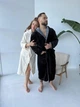 Махровий білий халат з кишеньками, поясом та капюшоном XL - зображення 4